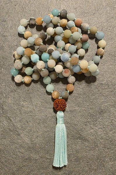 Inspiration Mala - Amazonite (Matte)