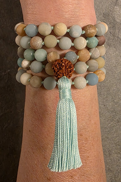 Inspiration Mala - Amazonite (Matte)