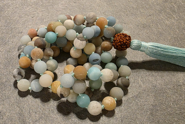 Inspiration Mala - Amazonite (Matte)