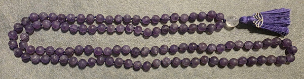 Third Eye Chakra Mala - Amethyst (Matte)
