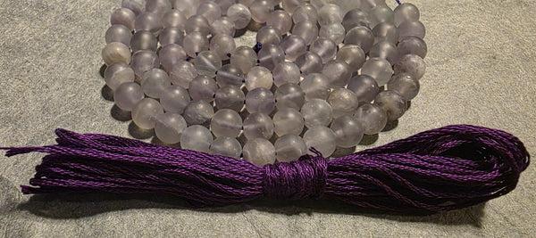Third Eye Chakra Mala Kit - Amethyst (matte)