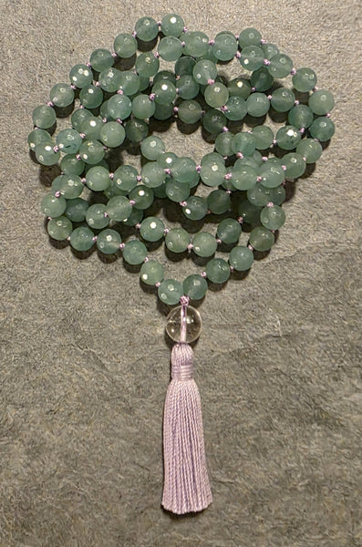 Opportunity Mala - Aventurine (Faceted)