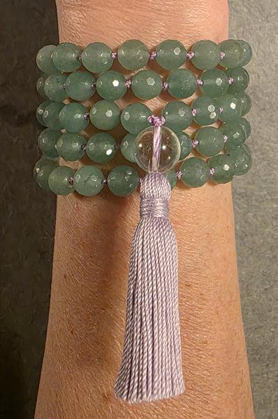 Opportunity Mala - Aventurine (Faceted)