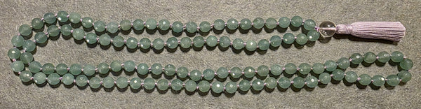 Opportunity Mala - Aventurine (Faceted)