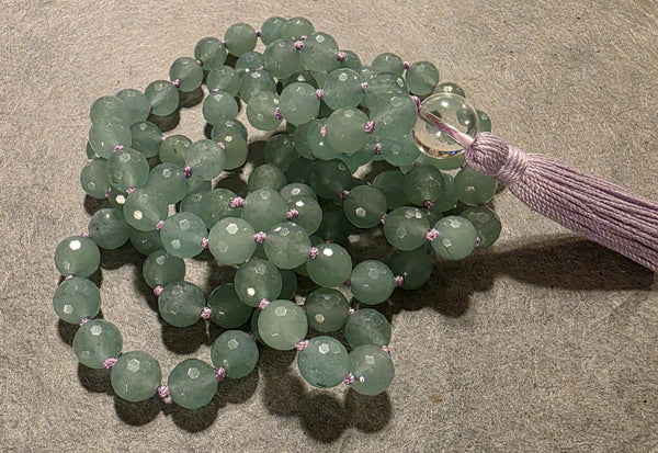 Opportunity Mala - Aventurine (Faceted)