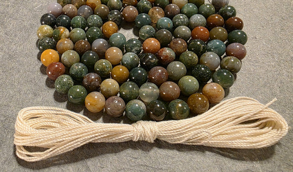 Nurturing and Empowerment Mala Kit -  Indian Agate Bloodstone