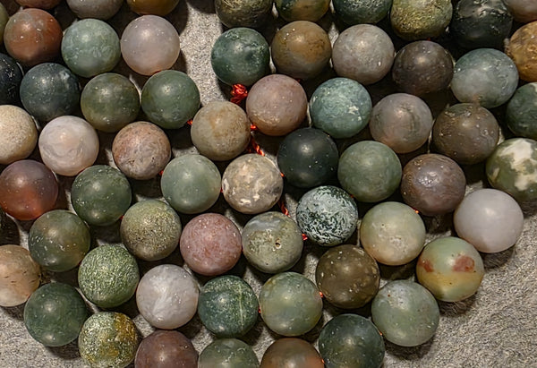 Nurturing and Empowerment Mala Kit -  Indian Agate Bloodstone (Matte)
