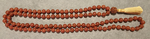 Sacral Chakra Mala - Carnelian (Matte Mantra Beads)