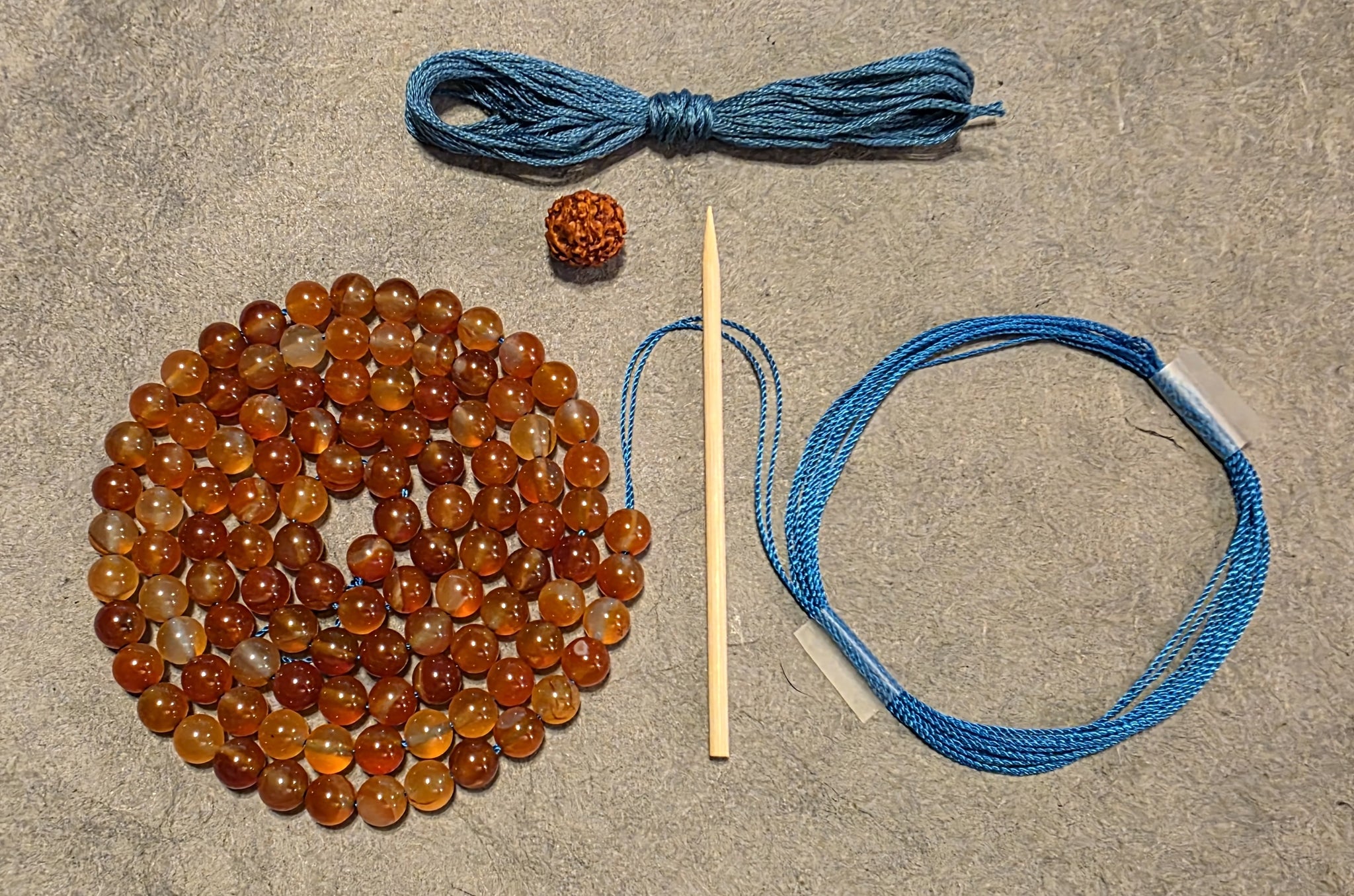 Sacral Chakra Mala Kit - Carnelian