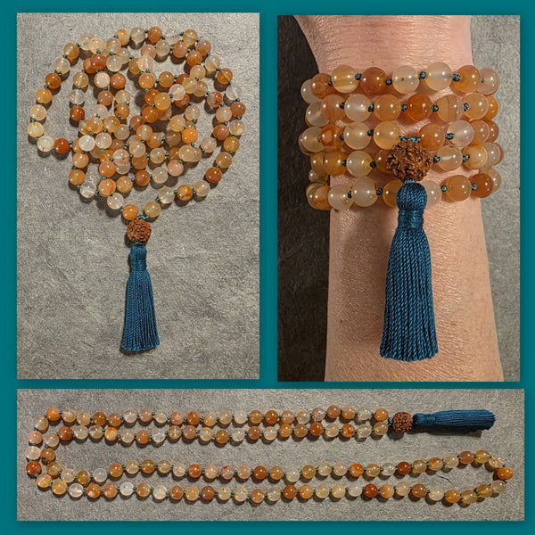 Sacral Chakra Mala - Carnelian (Multi)