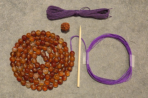 Sacral Chakra Mala Kit - Carnelian