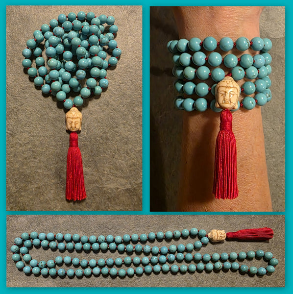 Freedom Mala - Chinese Turquoise