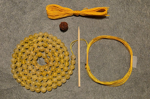 Manifestation Mala Kit - Citrine (matte)