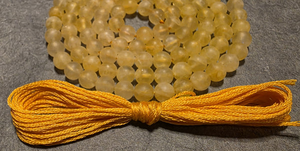 Manifestation Mala Kit - Citrine (matte)