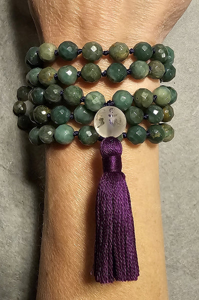 Expanding Mala - Dragon Blood Jasper (Australian)