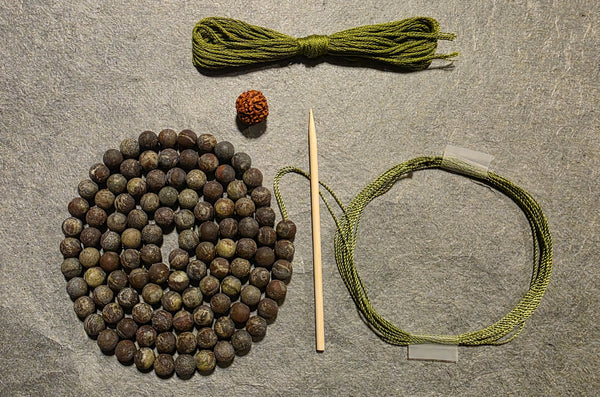 Expanding Mala Kit - Dragon Blood Jasper (Dark/Matte)