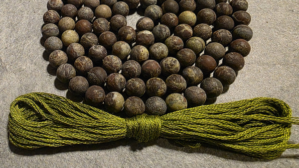 Expanding Mala Kit - Dragon Blood Jasper (Dark/Matte)