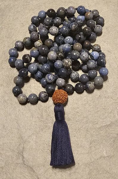 Ease and Grace Mala - Dumortierite