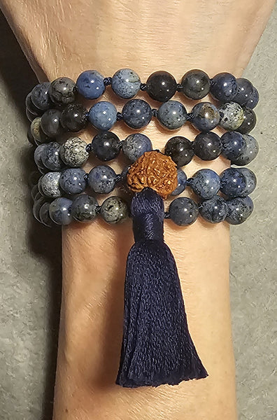 Ease and Grace Mala - Dumortierite