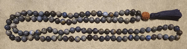 Ease and Grace Mala - Dumortierite