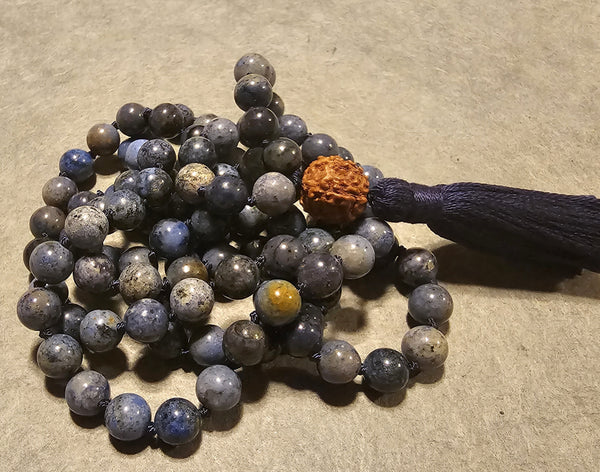 Ease and Grace Mala - Dumortierite