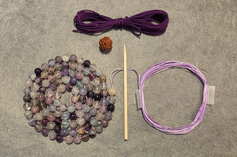 Clarity Mala Kit - Multi Rainbow Fluorite