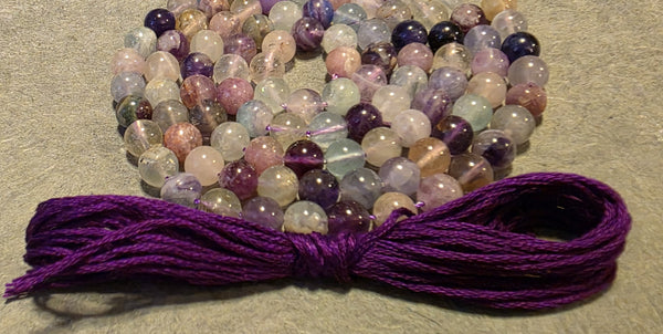 Clarity Mala Kit - Multi Rainbow Fluorite
