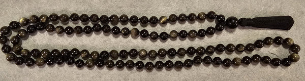 Protection Mala - Gold Sheen Obsidian