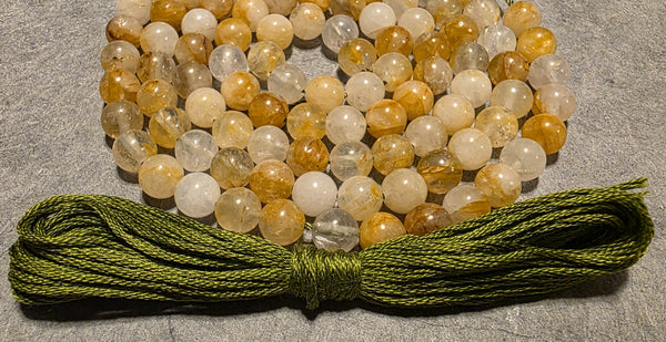High Vibration Mala Kit - Golden Healer Quartz