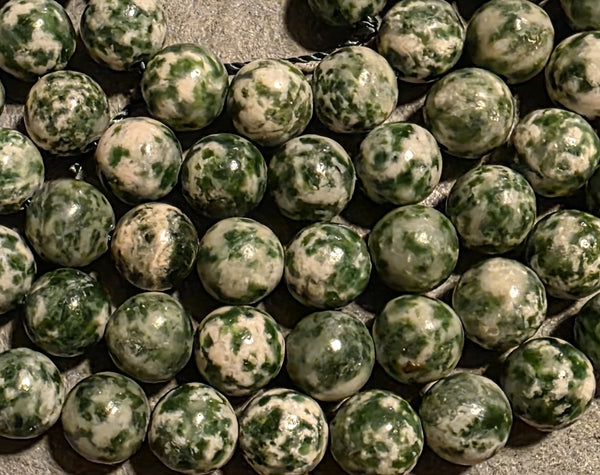 Nurturing Mala - Green Spot Agate