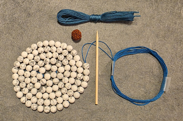 Calming Mala  KIT - Howlite (Matte)