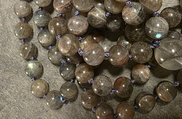 Intuition Mala - - Labradorite (Unique Batch)