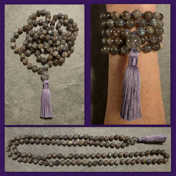Intuition Mala - - Labradorite (Unique Batch)