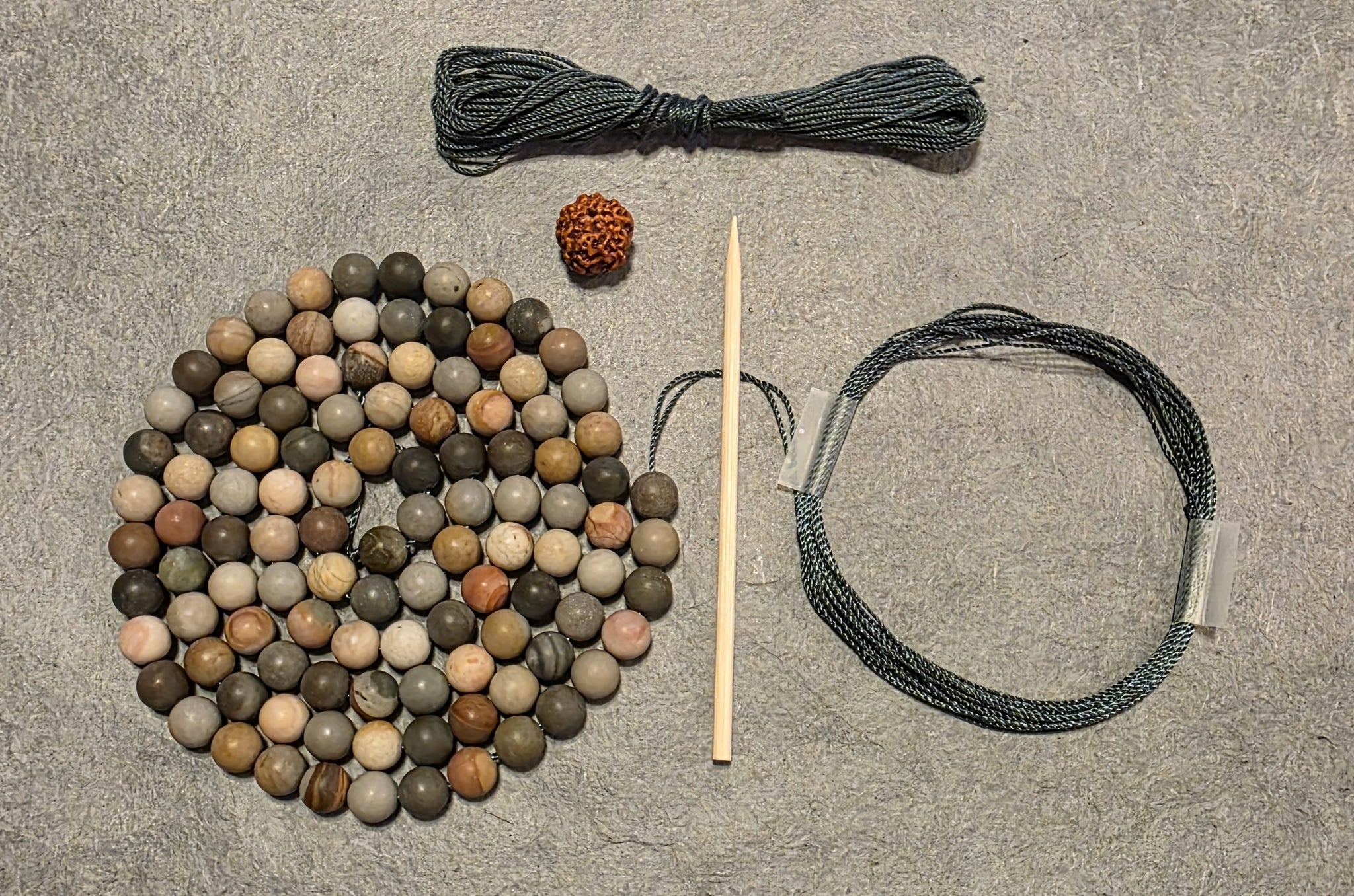 Creativity Mala Kit - Landscape Jasper (Semi Matte)