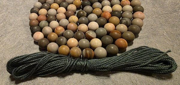 Creativity Mala Kit - Landscape Jasper (Semi Matte)