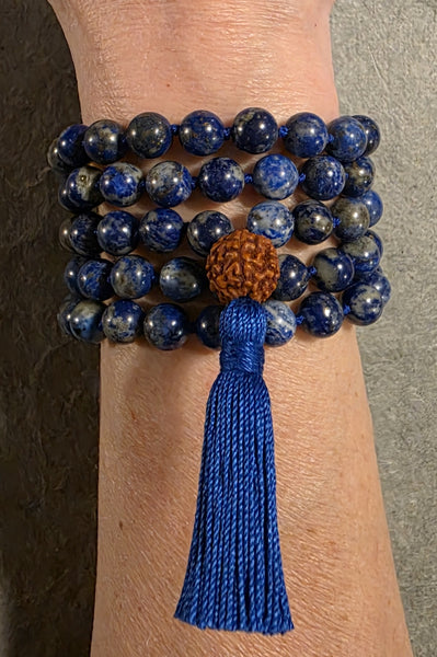 Throat Chakra Mala - Lapis