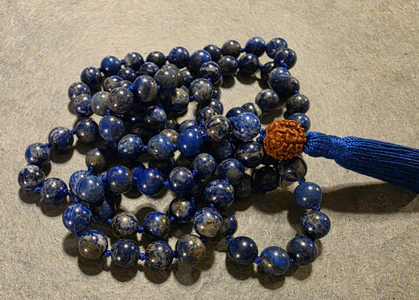 Throat Chakra Mala - Lapis