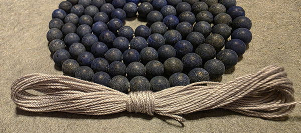 Throat Chakra Mala KIT - Lapis (Matte)