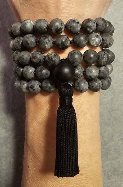 Protection Mala - Larvikite (Matte)