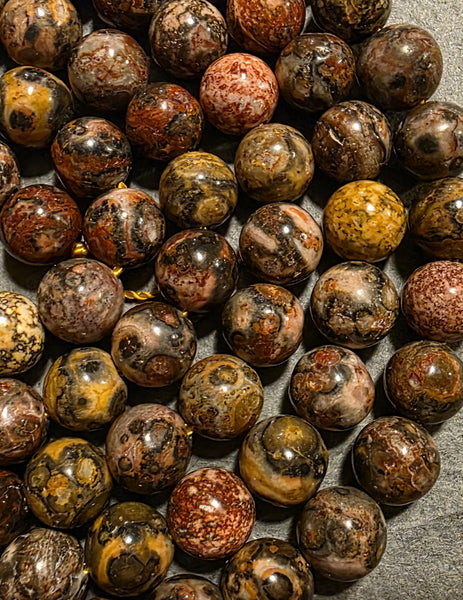 Spiritual Discovery Mala - Leopard Skin Jasper