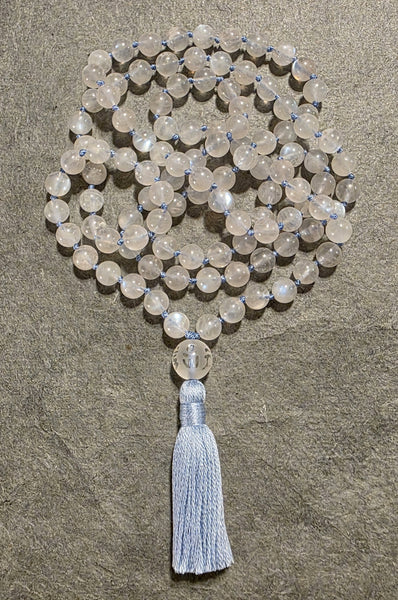 Divine Feminine Mala- Rainbow Moonstone