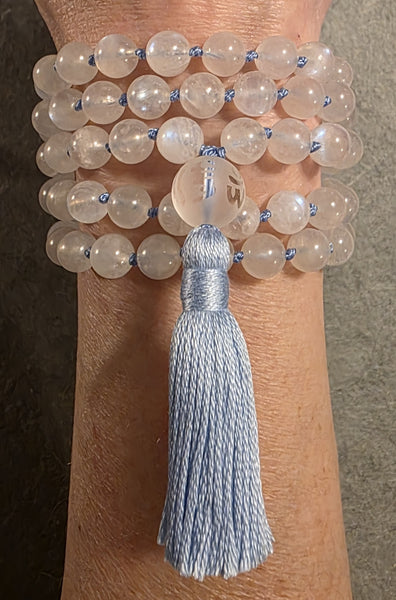 Divine Feminine Mala- Rainbow Moonstone