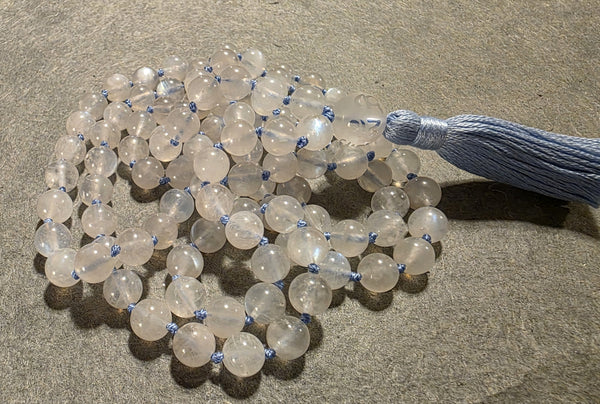 Divine Feminine Mala- Rainbow Moonstone