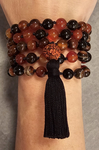 Power Mala - Red Agate
