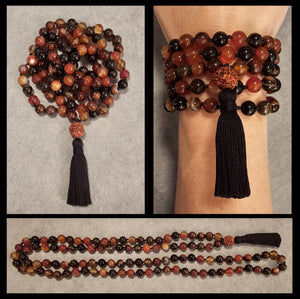 Power Mala - Red Agate