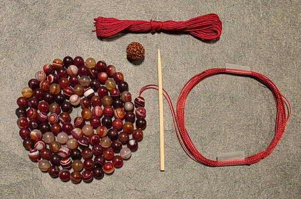 Power Mala Kit - Red Agate (Matte)