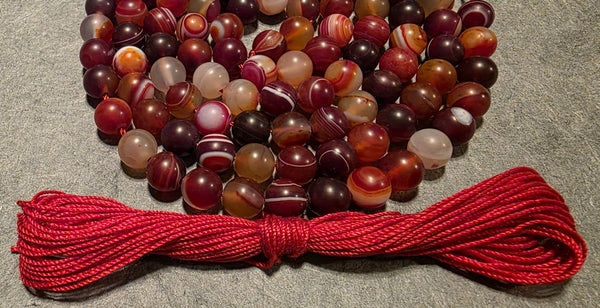 Power Mala Kit - Red Agate (Matte)