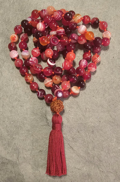 Power Mala - Red Agate