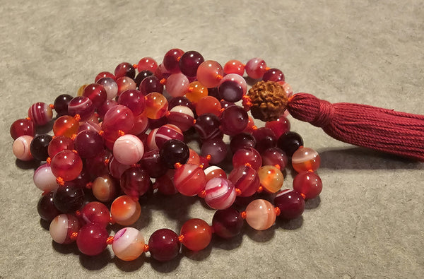 Power Mala - Red Agate