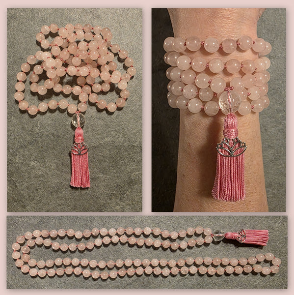 Heart Healing Mala - Rose Quartz